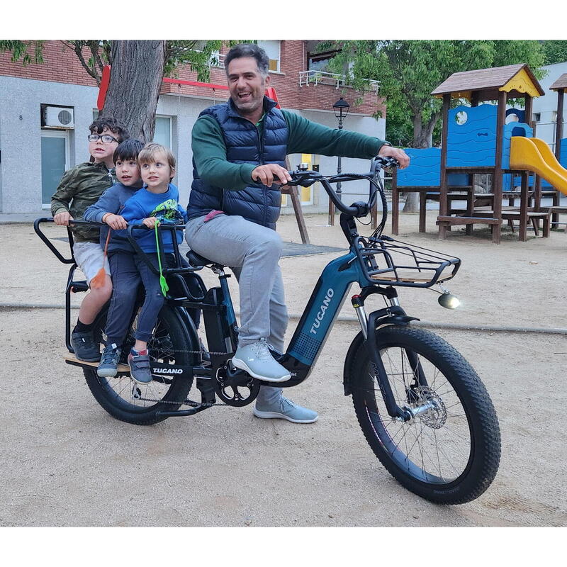 Vélo électrique Family Cargo Tuc Tuc XRoad 500W Bleu